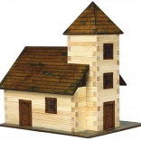Houten lijmmodelbouwset WALACHIA – kerk 1:32