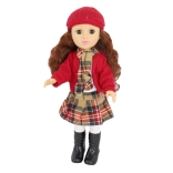 Pop met muts 40 cm met geluidseffecten