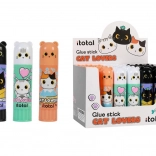 Display met 24 lijmpunt-stiften - Kat