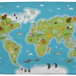Kinderkleed wereldkaart met dieren 130 × 180 cm Achoka