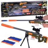 Grote foam sluipschuttersgeweer met optiek en magazijn