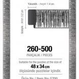 Puzzelraam 48 × 34 cm zilver