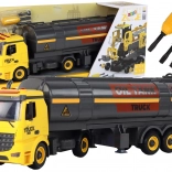 Montage-cisternewagen voor kinderen met licht en geluid – gele DIY