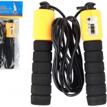 Springtouw Zwart-Oranje Met Teller Fitness