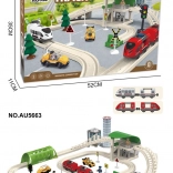 Stedelijke treinbaan met licht en geluid, 80 delen