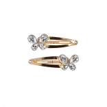 Haarspeldjes met vlinders - 2 stuks