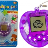 Elektronisch spel Tamagotchi paars met korte ketting