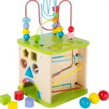 Small Foot houten motorische kubus met doolhof 5in1