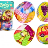 Zachte kleurrijke educatieve rammelballetjes 4 stuks. Set