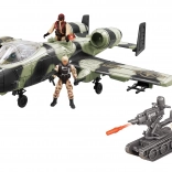 Vliegtuig met figuren en effecten