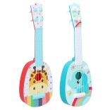 Kinder gitaar met Afrikaanse dierenmotieven