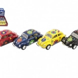 Metalen modelauto KINSMART VOLKSWAGEN Beetle 13 cm, terugtrekmechanisme, 4 kleuren