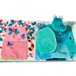 Textielen boekje Lilliputiens neushoorn Marius zoekt zijn papa