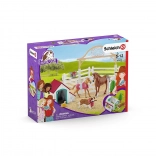Schleich Horse Club logeerpaarden met teefje Ruby