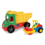 Set bouwvoertuigen MULTI TRUCK – kiepwagen en wals
