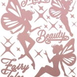 Reflecterende strijkapplicaties feeën – groot vel 20 × 30 cm