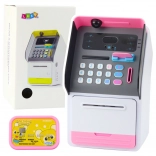 Roze kinderspaarautomaat kluis met PIN-code