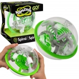 Perplexus Go spiraalvormig 3D-labyrint – groene bal
