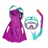 Bestway Hydro Swim Firefish kindersnorkelset met masker, snorkel en vinnen, blauw (7+) – Roze