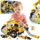 Woopie garage en parkeerterrein bouwvoertuigen 41 stuks