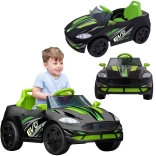 elektrische kinderauto EVO Venom cabrio met lichten en geluiden, zwart