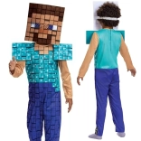 Kinderkostuum STEVE uit Minecraft 109–126 cm (4–6 jaar)