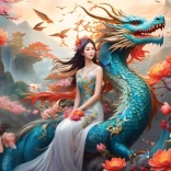 Puzzel Blauwe Draak 500 Stukken