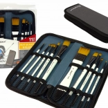 Set kwasten voor kunstenaars 10 stuks in etui