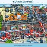 RAVENSBURGER Puzzel Brandweerlieden in actie 48 stukjes