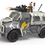 Militair voertuig met effecten