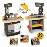 Smoby Food Corner 2-in-1 kinderbar en keuken met accessoires