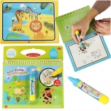 waterkleurboek met dieren met magische waterstift