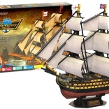 3D-puzzel schip HMS VICTORY – historische zeilboot