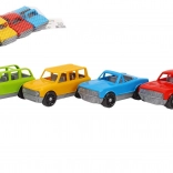 Set van 4 kunststof autootjes voor kinderen met vrije loop