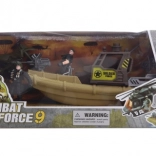 Militaire set met boot, motor en figuurtjes