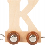 Houten wagon met letter K voor treinbaan small foot