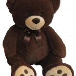 Pluchen teddybeer 60 cm – donkerbruin
