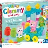 Clementoni Soft Clemmy grote speelset met boek – ridder en prinses