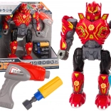 Schroefrobot met boor, schroevendraaier, licht en geluid – rood