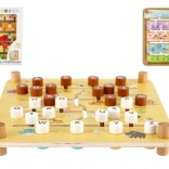 Houten educatieve doolhof 2-in-1 CLASSIC WORLD – boerderij en alfabet, 30 × 30 cm