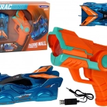 Blauwe Muurklimmende Auto met Laser