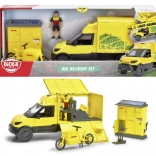 DHL city set met vrachtwagen 25 cm van Dickie Toys
