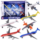 Metalen set vliegtuigen