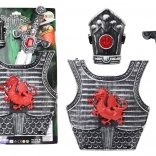 ridderkostuum met harnas, zwaard en scheenbeschermer voor kinderen