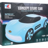 Kinder RC-auto met rookeffect en horloge‑bediening – blauw