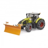 Bruder tractor Claas Axion 950 met sneeuwkettingen en schuifblad