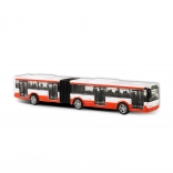 metalen gelede bus rood 18 cm