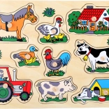 Kleine voet Insteekpuzzel Boerderij