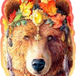 Houten puzzel Stijlvolle Beer van Wooden City