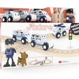 Houten politietreinen-set 25-delig J’adore